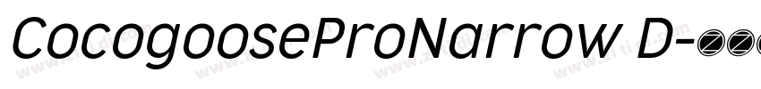 CocogooseProNarrow D字体转换 CocogooseProNarrow D字体转换
